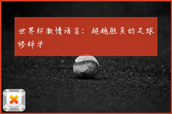 世界杯激情语言：超越胜负的足球修辞学